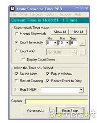 Acute Softwares Timer-baixaki
